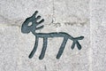 Chinese Hieroglyphs of horse Royalty Free Stock Photo