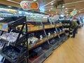 On Chinese holidays in Hong Kong at the same time as Lock Down because of the Omicron Virus, the supermarket out of stock