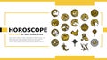 Chinese Horoscope And Accessory Landing Header Vector
