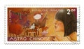 Chinese horoscope post stamp Royalty Free Stock Photo