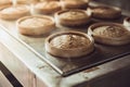 Chinese hot steam cooking food Yumcha or Dim sum in Bamboo Steamer Basket Royalty Free Stock Photo