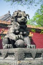 Chinese hou statue Tibetan Buddhist temple beijing