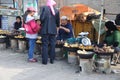 Chinese hui street vendor Royalty Free Stock Photo