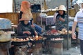 Chinese hui street vendor Royalty Free Stock Photo