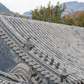 Chinese imperial roof decorations Royalty Free Stock Photo