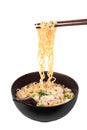 Chinese instant noodle with minced pork Royalty Free Stock Photo