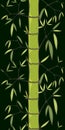 Chinese or japanese bamboo grass oriental wallpaper vector illustration. Tropical asian seamless background Royalty Free Stock Photo