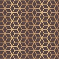 Chinese and Japanese style. Abstract geometric gold seamless pattern. Traditional oriental. Golden Asian oriental background. Chin