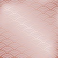 Chinese and Japanese style. Traditional oriental. Asian background. China ornament. Elegant design gold foil for prints. Rose gold