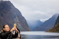 Taking pictures of norwegian fiords