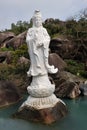 Chinese Jiuhoushan Guanyin statue Royalty Free Stock Photo