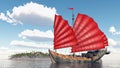 Chinese junk ship