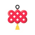 Chinese knotting vector, Chinese New Year related flat icon