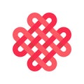 Chinese knotting vector, Chinese New Year related flat style icon