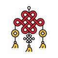 Chinese knotting vector, Chinese New year filled icon