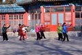 Chinese Kung Fu in Beijing Park