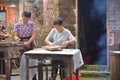 Chinese lady rural life style