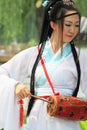 Chinese lady in traditional costumes