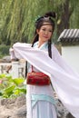 Chinese lady in traditional costumes