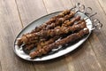 Chinese lamb skewers, yang rou chuan