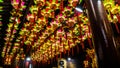 Chinese lamp of temple in hongkong Royalty Free Stock Photo