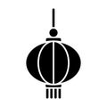 Chinese lantern icon vector basic RGB Royalty Free Stock Photo