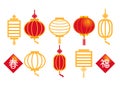 Chinese lantern paper hanging set