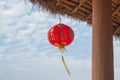 Chinese lantern and sky in Santichon village Pai Thailand Royalty Free Stock Photo