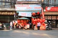 Chinese lantern stall and other products for use in chinese traditions is sale at stall and shop in Chinatown