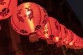 Chinese lantern with words meaning luchky and success in chinese new year festival as a decorations Royalty Free Stock Photo