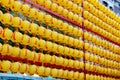 Chinese lanterns displayed at Lungshan Temple