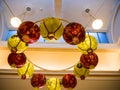 Chinese lanterns in the Lady Lever Art gallery Chinese Section for Chinese New Year Royalty Free Stock Photo