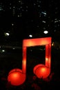 Music symbol lanterns