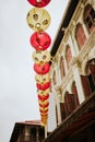 Chinese lanterns in Singapore Royalty Free Stock Photo