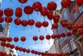 Chinese lanterns in the streets of China Town Royalty Free Stock Photo