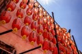 Chinese lanterns in temple, Penang, Malaysia