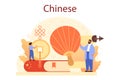 Chinese learning concept. Language school chinese course. Royalty Free Stock Photo