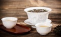 Chinese lidded bowl Royalty Free Stock Photo