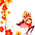 Chinese Lion Dance Royalty Free Stock Photo