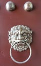 Chinese lion face door knob