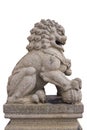 Chinese lion statue Royalty Free Stock Photo