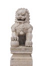 Chinese lion statue Royalty Free Stock Photo