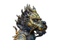 Chinese Lion Statue on isolated Royalty Free Stock Photo