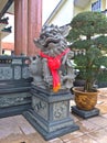 Chinese lion statue Royalty Free Stock Photo