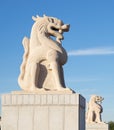 Chinese lion statues