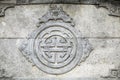 Chinese longevity symbol made of ceramic