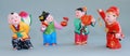 Chinese lucky clay figurine_all the best Royalty Free Stock Photo