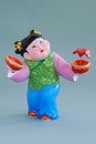 Chinese lucky clay figurine - great happiness