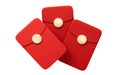 Chinese lucky red package, 3d rendering