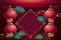 Chinese lunar new year background Royalty Free Stock Photo